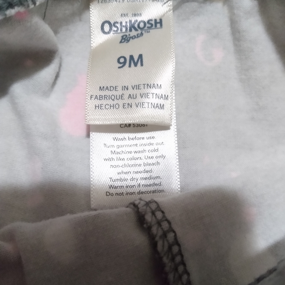 Oshkosh girls 9 months leggings - Picture 2 of 2